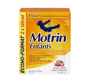 Image 2 du produit Motrin - Suspension orale pour enfants, 2 x 120 ml, petits fruits