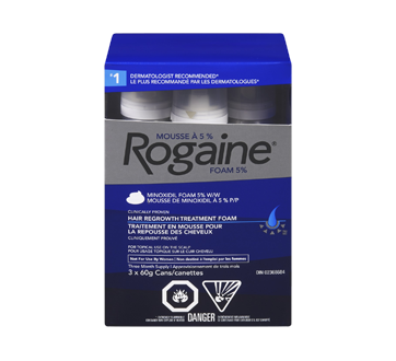 Traitement En Mousse A 5 Pour La Repousse Des Cheveux Pour Hommes 60 G Rogaine Medicamenteux Cuir Chevelu Jean Coutu