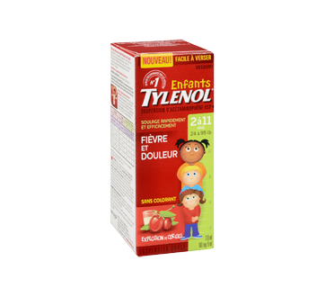 Image 2 du produit Tylenol - Tylenol suspension orale d'acétaminophène pour enfants sans colorant, 100 ml, cerise