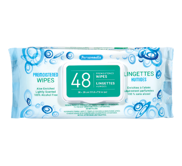 Lingettes humides, 48 unités