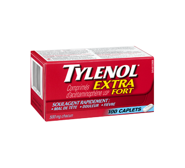 Image 2 du produit Tylenol - Tylenol extra fort caplets 500 mg, 100 unités