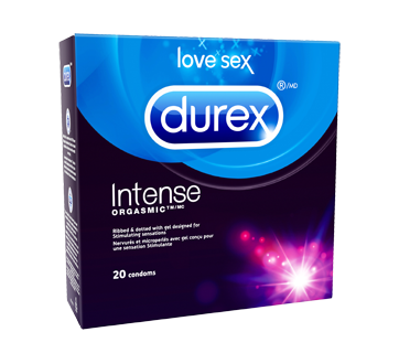 Image 2 du produit Durex - Condoms nervurés, microperlés et enrobés d'un gel stimulant, 20 unités
