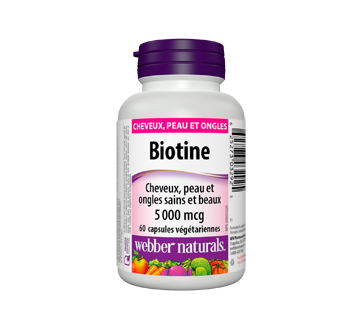 Image du produit Webber - Biotine capsules, 60 unités