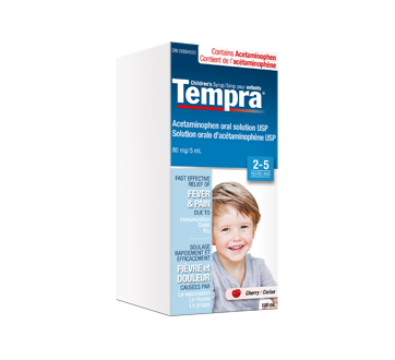 Image du produit Tempra - Sirop pour enfants 80mg/5 ml, 100 ml, cerise