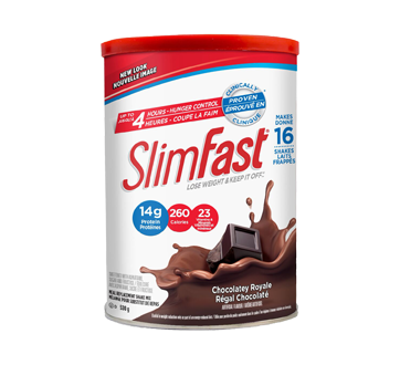 Image du produit SlimFast - Mélange pour substitut de repas, 530 g, régal chocolaté