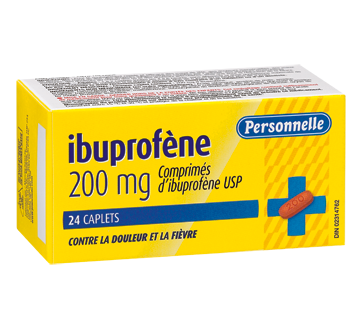 Image du produit Personnelle - Comprimés d'ibuprofène 200 mg, 24 unités