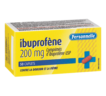 Image du produit Personnelle - Comprimés d'ibuprofène 200 mg, 50 unités