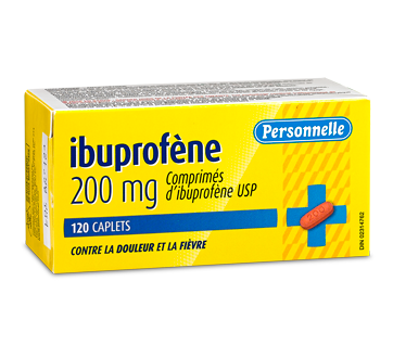 Image du produit Personnelle - Comprimés d'ibuprofène 200 mg, 120 unités