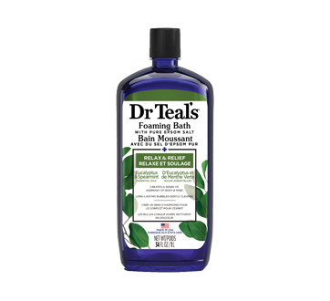 Bain moussant relaxation et soulagement, 1000 ml, eucalyptus et menthe poivrée
