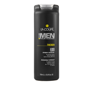 Pour homme - Shampooing et revitalisant 2 en 1 Thicken, 750 ml