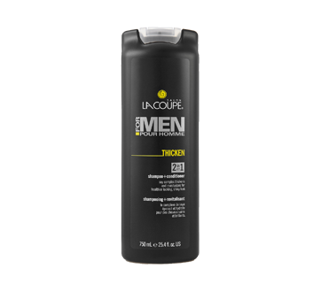 Pour homme - Shampooing et revitalisant 2 en 1 Thicken, 750 ml