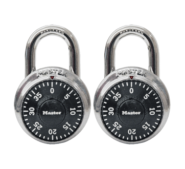 Cadenas à combinaison à 3 chiffres, 2 unités