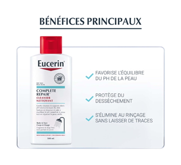 Image 5 du produit Eucerin - Complete Repair nettoyant pour le visage et corps pour peau sèche à très sèche, 500 ml