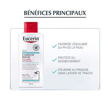 Image 5 du produit Eucerin - Eucerin Complete Repair nettoyant pour corps et visage, 500 ml