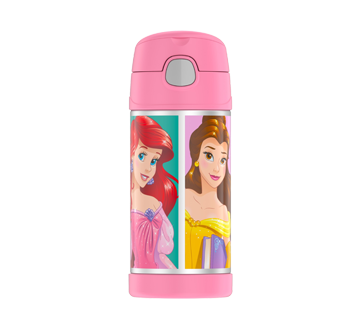 Princesses Bouteille Isotherme En Acier Inoxydable Avec Paille 355 Ml Thermos Contenants Pour Lunch Jean Coutu