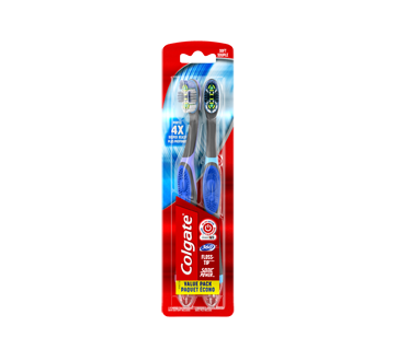 360 Floss-Tip Sonic Power brosses à dents à piles, 2 unités, souple