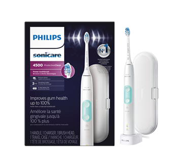 Sonicare ProtectiveClean 4500 brosse à dents électrique rechargeable, 1 unité, blanc