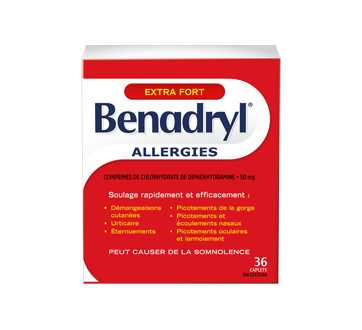 Comprimés Allergies Extra-Puissant 50 Mg, 36 Unités – Benadryl :  Antihistaminique Comprimé Et Capsule | Jean Coutu