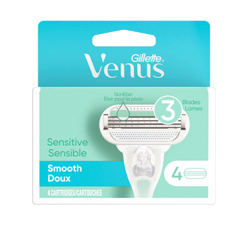 Venus cartouches de rechange de rasoir doux et sensible pour femmes, 4 unités
