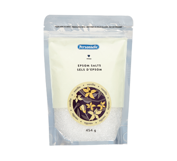 Sel d'epsom, 454 g, vanille – Personnelle : Sel, perle, et ... Sel d'epsom, 454 g, vanille – Personnelle : Sel, perle, et ...