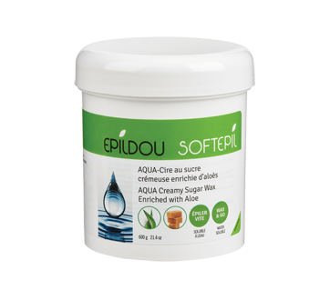 Aqua cire au sucre crémeuse enrichie d'aloès, 600 g
