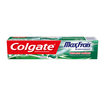 MaxFrais avec mini-pellicules fraîches dentifrice, 150 ml, menthe pure