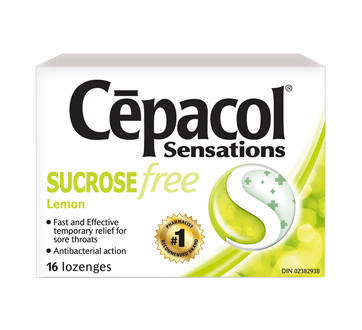Image 2 du produit Cépacol - Sensations pastilles contre le mal de gorge, citron, 16 unités