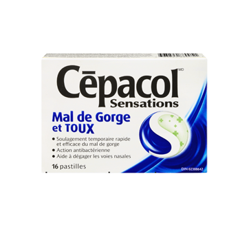 Image 3 du produit Cépacol - Sensations pastilles contre le mal de gorge et toux, 16 unités