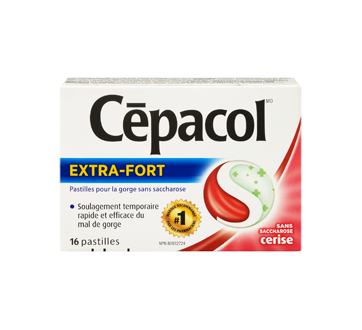 Image 3 du produit Cépacol - Pastilles extra-fort contre le mal de gorge, cerise, 16 unités