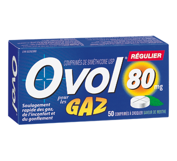 Image du produit Ovol - Teneur ordinaire 80 mg, 50 unités, menthe
