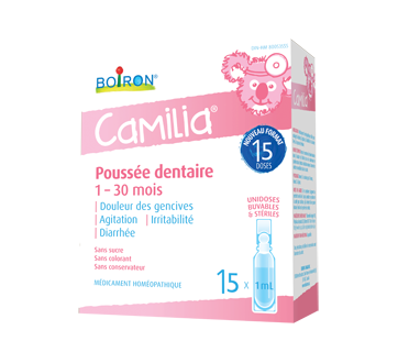 Camilia poussée dentaire, 15 x 1 ml – Boiron : Bien-être