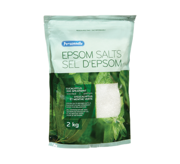 Sel d'epsom, 2 kg, menthe verte et eucalyptus