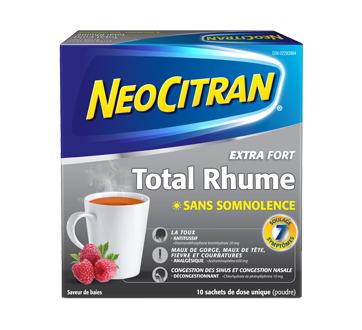 Image du produit Neocitran - Sachets total rhume, extra fort, 10 unités, baies