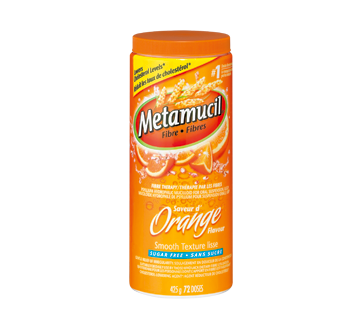 Image 1 du produit Metamucil - Fibres MultiSanté 3 en 1 supplément de fibres en poudre, 425 g, saveur d'orange