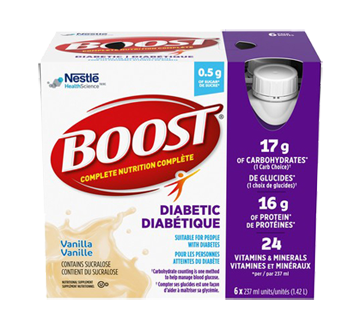 Boost  Boisson pour diabétique, 237 ml, vanille