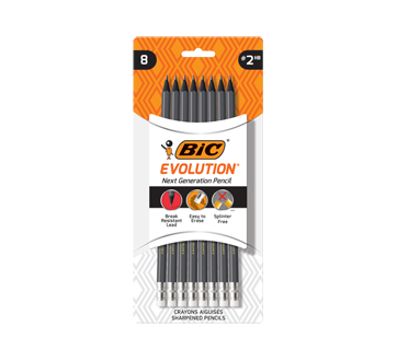 Image du produit Bic - Evolution crayons aiguisés HB, 8 unités