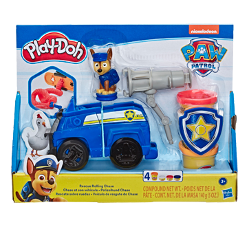 Pate A Modeler Pat Patrouille Chase Et Son Vehicule 1 Unite Hasbro Enfants Et Adultes Jean Coutu