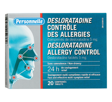 Image du produit Personnelle - Desloratadine ontrôle des allergies, 20 unités