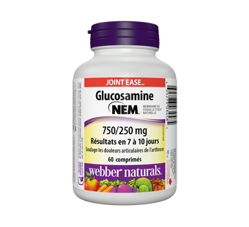Image du produit Webber - Glucosamine avec Nem 750/250 mg , 60 unités