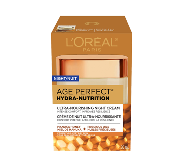 Age Perfect Hydra-Nutrition crème de nuit ultra-nourrissante, pour peau mature et très sèche, anti-âge, 50 ml, miel de manuka + huiles précieuses