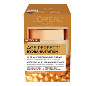 Age Perfect Hydra-Nutrition crème de jour ultra-nourrissante, pour peau mature et très sèche, anti-âge, 50 ml, miel de manuka + huiles précieuses