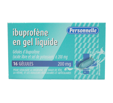 Image du produit Personnelle - Ibuprofène en gel liquide, 16 unités
