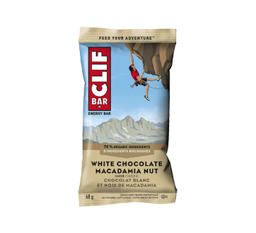 Image du produit Clif Bar - Barre énergétique, 68 g, chocolat blanc et noix de macadamia