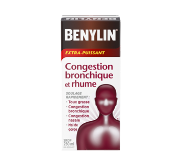 Image du produit Benylin - Benylin Congestion Bronchique et Rhume sirop extra-puissant, 250 ml
