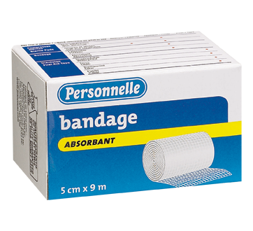 Image du produit Personnelle - Bandage absorbant, 5 cm x 4,5 m (étiré)