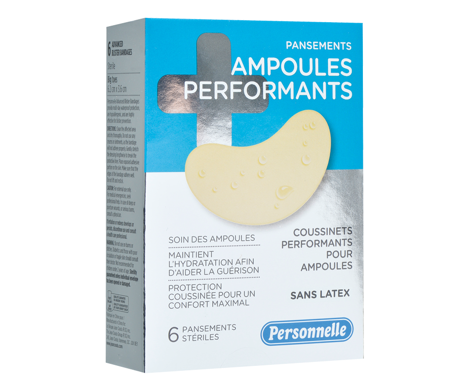 performants pour ampoules, gros orteil, 6 unités