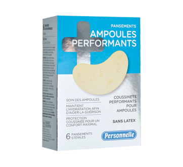 Coussinets performants pour ampoules, 6 unités, gros orteil