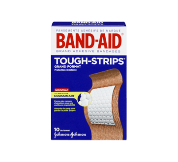 Image 3 du produit Band-Aid - Tough-Strips pansements adhésifs extra large, 10 unités