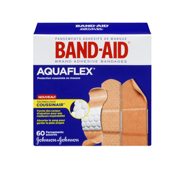 Image 3 du produit Band-Aid - AquaFlex pansements paquet économique, 60 unités