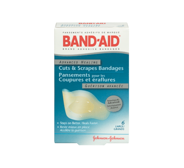Image 3 du produit Band-Aid - Guérison avancée pansements adhésifs pour les coupures et les éraflures, format régulier, 6 unités